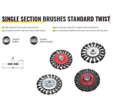 Односекционные щетки Standard Twist 