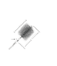 0,075-дюймовая щетка для дымохода Poly Professional